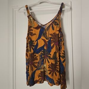 PROMOD Tropical Print Sleeveless Top
